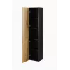 Cama Wohnzimmer-Schrankset VIGO 3 schwarz/Wotan-Eiche