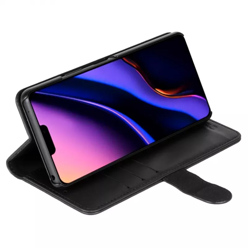 Phone wallet Krusell für Apple iPhone 12 Pro Max – schwarz, Folio-Etui mit Kartenfach