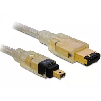 FireWire A/A Kabel DeLOCK 2,0 m Grau