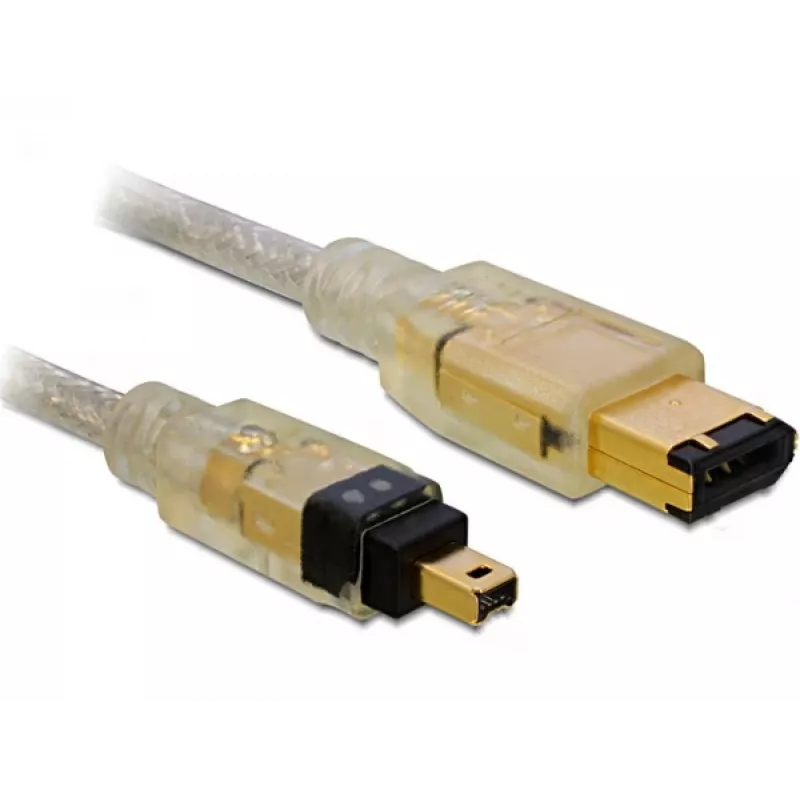FireWire A/A Kabel DeLOCK 2,0 m Grau