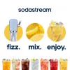 Sodabereiter SODASTREAM Art Blue Steel — 1 L Kunststoffflasche, 60 L Karbonator, 173×245×430 mm