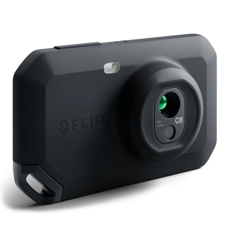 Wärmebildkamera FLIR C8, 320×240 px Wärmesensor, 3,5 Zoll LCD-Touchscreen, -20–450 °C, IP54, USB-C, 5 MP sichtbare Kamera