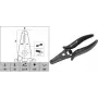 Abisolierzange c.k tools T3895 ESD für 0,8–2,6 mm Leiter