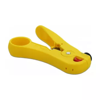 DELOCK 86478 Kabelabisolierer — Abisolierkapazität 3,5–9 mm, Länge 111 mm, gelb