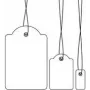 Schnurmarkierungsanhänger HERMA 6949 10x22 mm mit weißer Schnur
