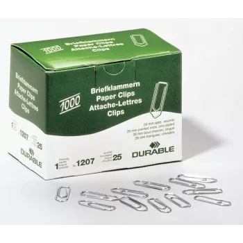 Metall-Büroklammern Durable 120725 1000 Stück