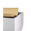 Brotkasten Alessi BG03WG Grau 340mm Breite 210mm Tiefe 140mm Höhe