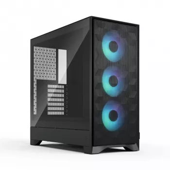 PC-Gehäuse Fractal Design Pop 2 Air Schwarz TG RGB Midi Tower – ATX/Micro-ATX/Mini-ITX, 3x120mm vorne, 1x120mm hinten, 2,5-Zoll- und 3,5-Zoll-Schächte