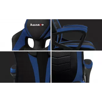 Huzaro FORCE 2.5 Blau MESH Gaming-Sessel Netz-Sitz Schwarz, Blau