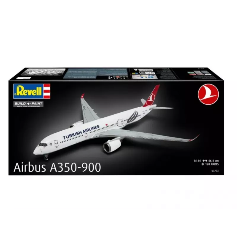 Plastikmodellflugzeug REVELL Airbus A350-900 Turkish Airlines 1/144 Maßstab