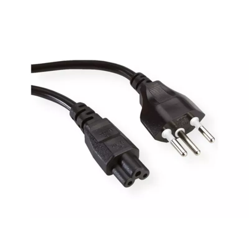 Netzkabel VALUE 19.07.2097, Netzleitung CEE 7/7 kompatibel, 1,8 m, 250 V, schwarz
