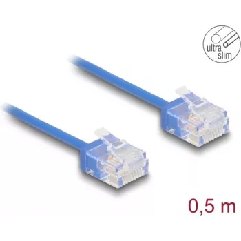 Netzwerkkabel DeLOCK RJ45 Cat.6 0,5 m Blau