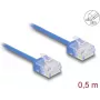 Netzwerkkabel DeLOCK RJ45 Cat.6 0,5 m Blau