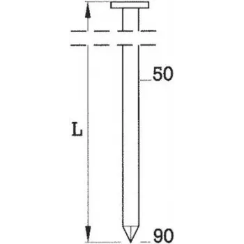 Coilnägel BeA BDC 3,1 x 80 mm blank glatt, 3600er-Pack