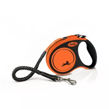 Rollleine Flexi Xtreme 5 m, für große Hunde bis 65 kg, orange