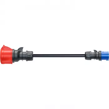 go-e Adapter Gemini flex 22 kW auf CEE Blau 16 A – Schwarz – gerade – gerade – IP55 – 22 kW – 16 A