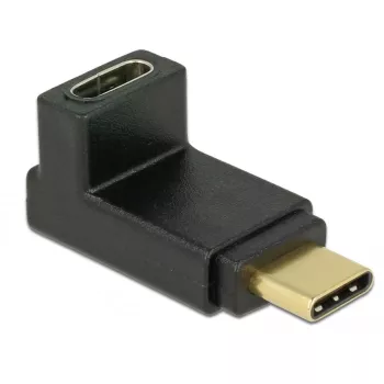 Kabeladapter DeLOCK 65914 USB Type-C Stecker auf Buchse Schwarz