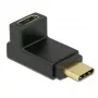 Kabeladapter DeLOCK 65914 USB Type-C Stecker auf Buchse Schwarz