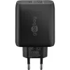 Goobay 65411 Ladegerät für Mobilgeräte Kopfhörer - Smartphone - Tablet Schwarz AC Schnellladung Innenbereich (65411)