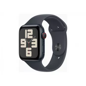 Watch SE GPS + Cellular 44 mm Midnight Aluminium Gehäuse mit Midnight Sportarmband – M/L