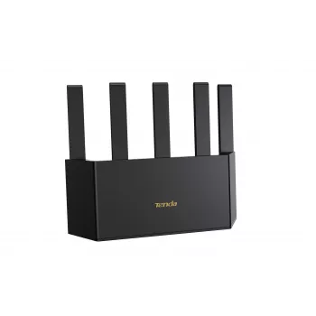 Tischrouter TENDA TX12L Pro Dualband Wi‑Fi 6 (802.11ax), 2402 Mbit/s, 5 externe Antennen, Gigabit LAN, 3x RJ‑45