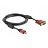 HDMI - DVI-Kabel DeLOCK 84342 1,8 m Stecker / Stecker