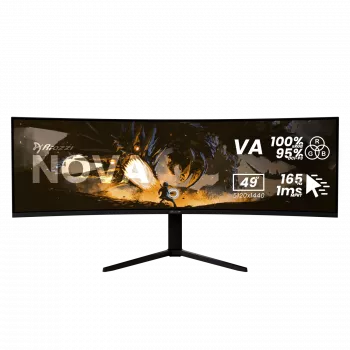 49 Zoll Curved LED Monitor Arozzi Nova — 5120 x 1440 Dual QHD, VA-Panel, 4 ms, USB-Hub, VESA