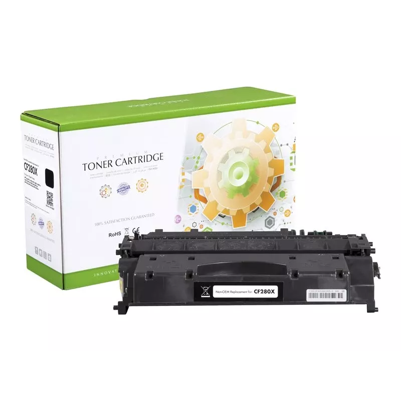 STATIC Tonerkartusche kompatibel mit HP CF280X schwarz hohe Kapazität kompatibel 6.900 Seiten