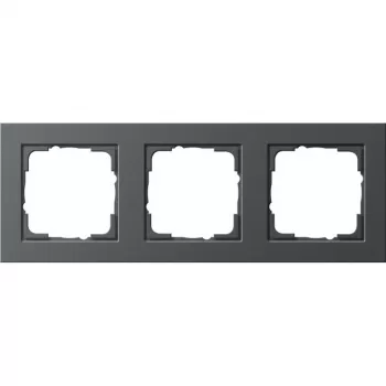 Wandplatte GIRA 0213 23 anthrazit, schraubenloses Design, 80,8×223,4×9,3 mm