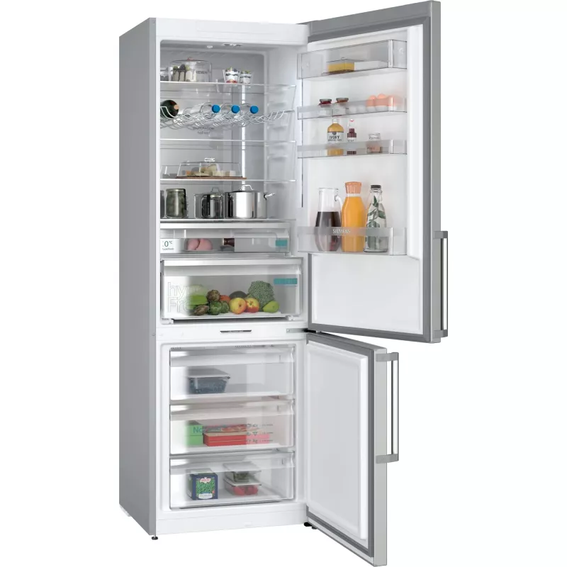 Siemens iQ500 KG49NAIBT Kühl-Gefrierkombination Freistehend 440 L Edelstahl