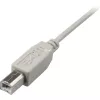 USB 2.0 Kabel, USB-A Stecker > USB-B Stecker (Grau, 0,5 Meter)