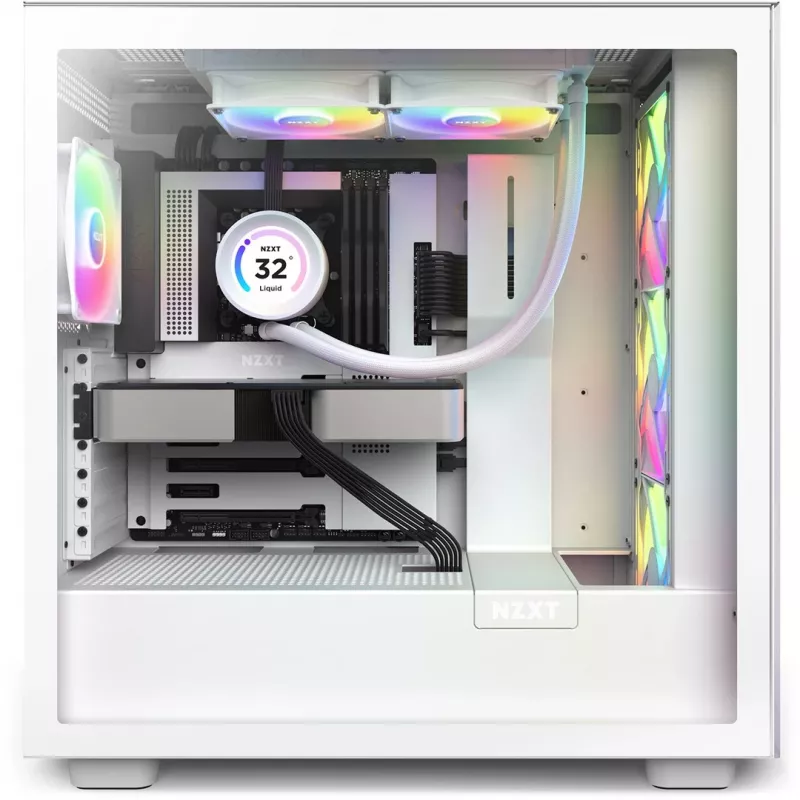 All-in-One-Flüssigkeitskühler NZXT Kraken Elite 240 RGB 12 cm Weiß