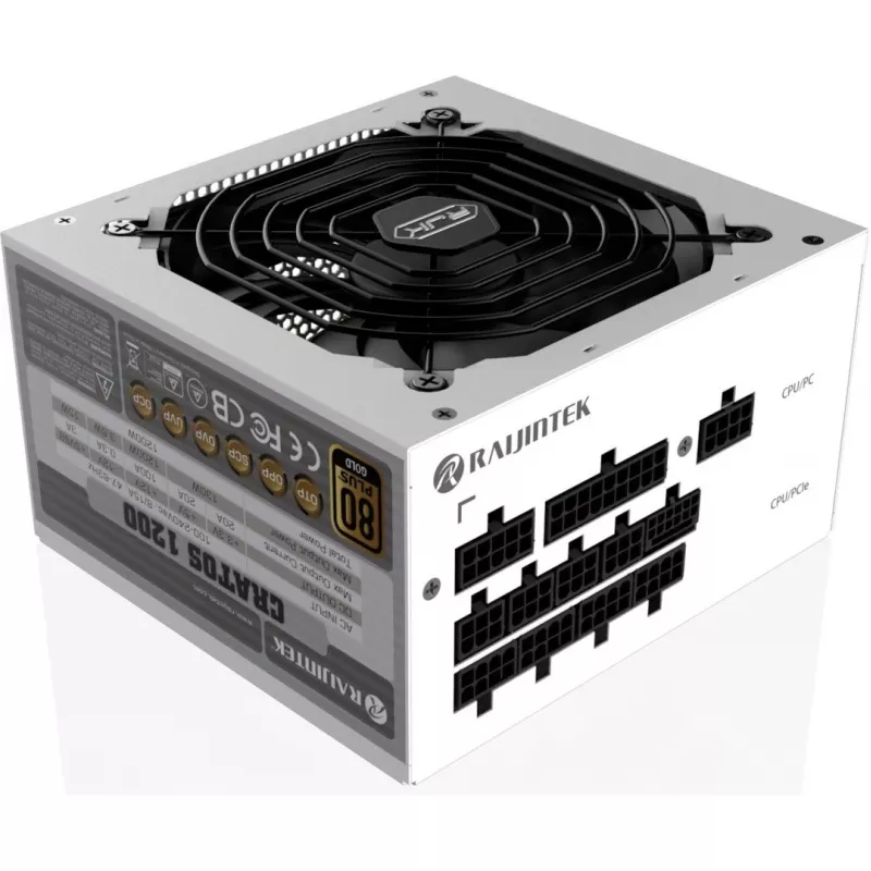 CRATOS 1000 Weiß, PC-Netzteil Weiß, Kabelmanagement, 1000 Watt