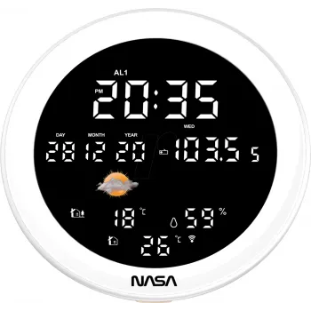 Nasa WSP1700 Holz Wetterstation/Lautsprecher BT Schiff