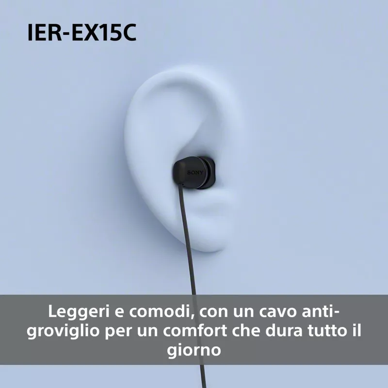 Sony IER-EX15C Headset Kabelgebunden In-Ear Anrufe/Musik USB Type-C Schwarz