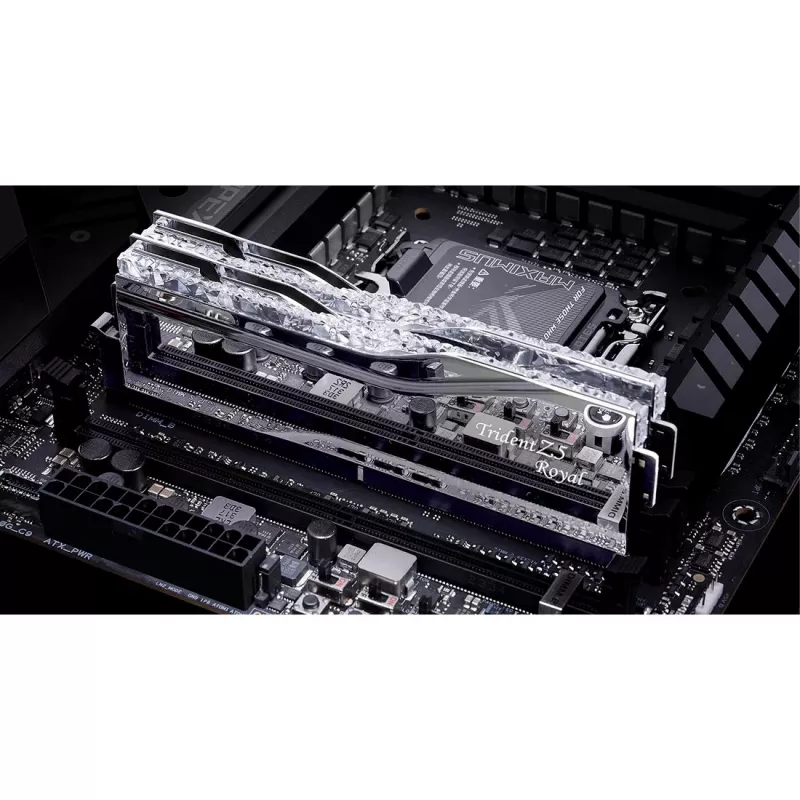 DIMM 48 GB DDR5-7200 (2x 24 GB) Dual-Kit, Memory Silver, F5-7200J3646F24GX2-TR5S, Trident Z5 Royal, INTEL XMP