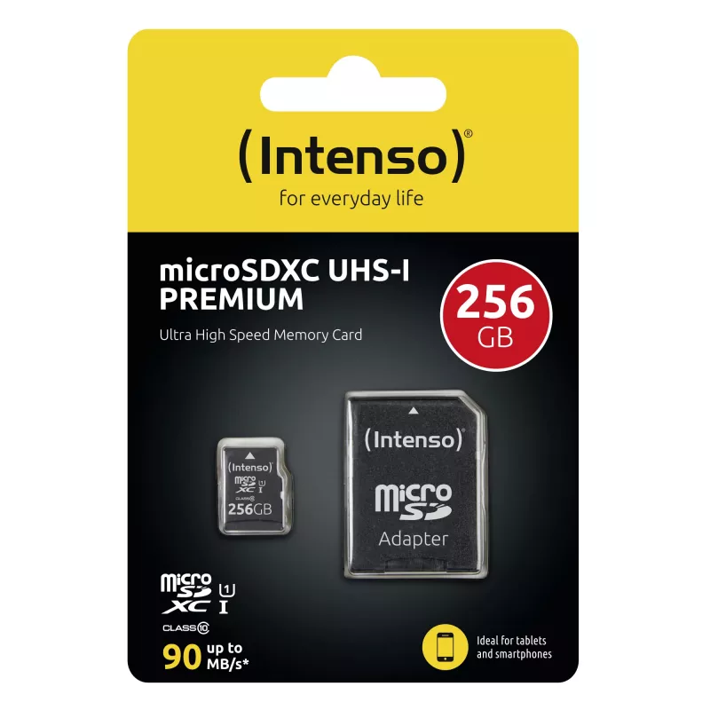 Flash Memory Intenso 256GB UHS-I MicroSD Karte