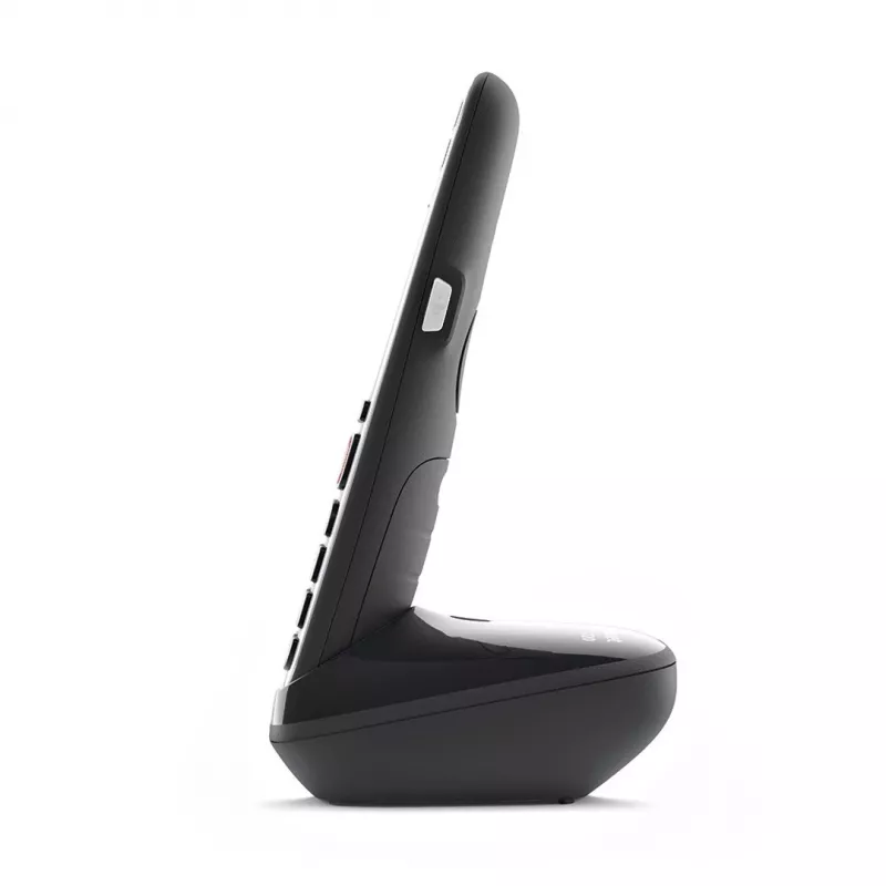 Gigaset E720 Analog/DECT Telefon mit Rufnummernanzeige Schwarz