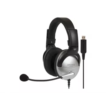 Koss SB45 USB-Headset Kabelgebundenes Kopfband für Büro/Callcenter Schwarz, Silber
