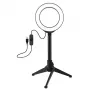 LED-Ringleuchte 12 cm mit Tischstativ bis 21,8 cm, USB
