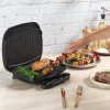 Elektrogrill Petra PT4366MBLKVDE schwarz mit Antihaftbeschichtung und einstellbarer Temperatur