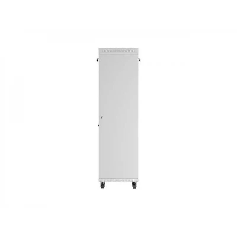 19 Zoll 42U LANBERG Stand-Rack-Schrank 600×600 mm Grau mit Glastür und LCD (flach Pack)