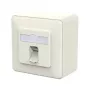 METZ CONNECT Anschlussdose E-DAT C6A LSA++ 1 Port AP reinweiß