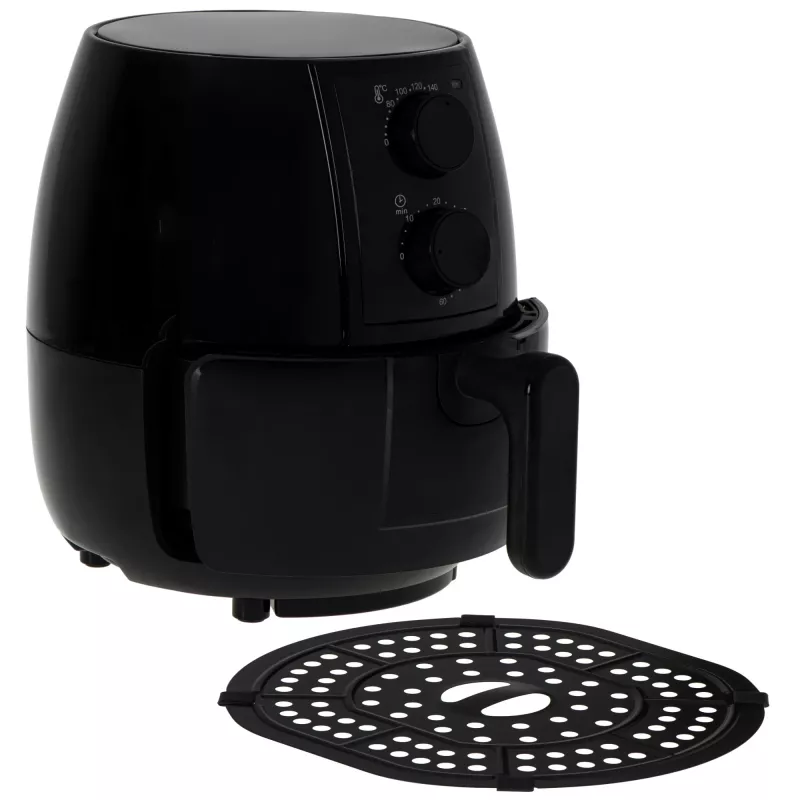 Heißluftfritteuse Adler AD 6312 — 2,5 L, 1600 W, schwarz, 80–200 °C, 60-Minuten-Timer