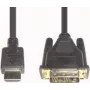 HDMI 3 Videokabel-Adapter e+p 2m DVI-D Schwarz