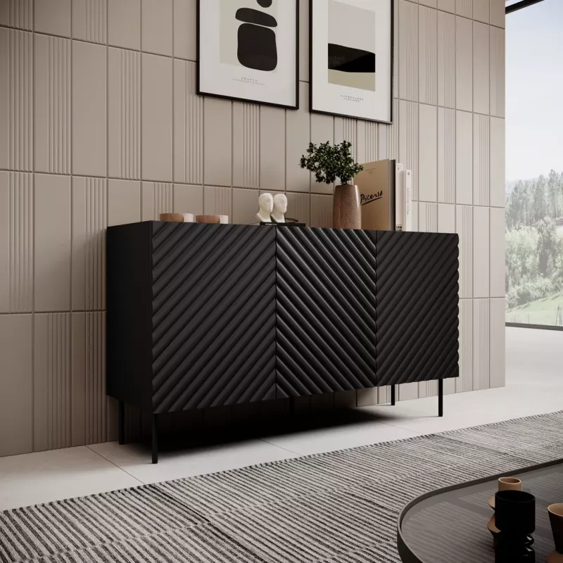 3D2SZ ONDA Kommode 150x45x85 schwarz