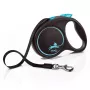 Rollleine Flexi flexi Schwarz Design M — 5 m Länge, Bandausführung, max. Belastung 25 kg, ergonomischer Griff