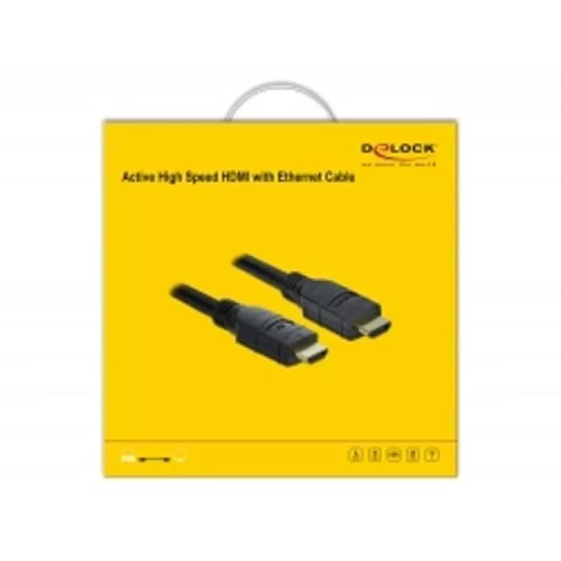 HDMI-Kabel DeLOCK 85286 20 m Typ A Stecker auf Stecker Schwarz