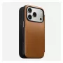 Folio-Hülle Nomad Modern Leather Folio für iPhone 17 Pro, Leder + Aluminium, 6,3 Zoll (16 cm), Tan, 3 Kartenfächer