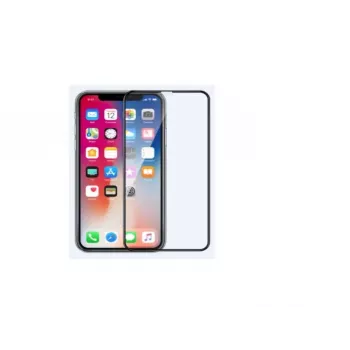 Gehärtetes Glas Displayschutz COMMA für iPhone 11 Pro Max — Anti-Fingerabdruck, Schwarz
